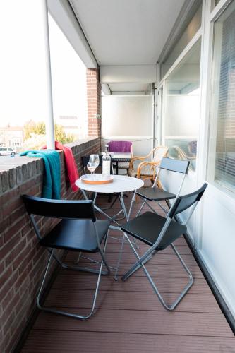 Balcony/terrace, Beach Rose, 1 free parking, 2 min. from beach, jacuzzi in Noordwijk