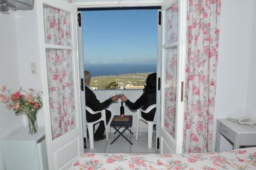 Näkymä, King Thiras Hotel in Santorini