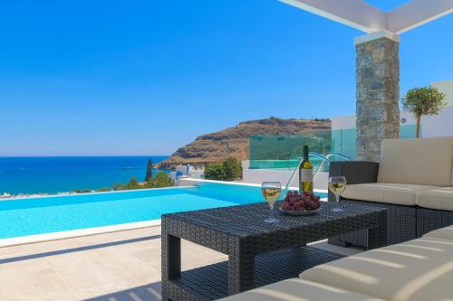 Villa Hermes with pool & jacuzzi in Lindos, Lindos (foto 9)