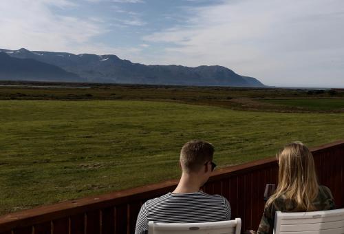 陽台/露台, Laxhús (Laxhus) in 胡薩維克