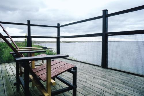 Balkons/terase, Gotuhus - Ocean View Apartment in Hellissandur
