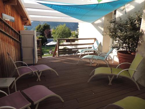 Balkons/terase, Chambres d'hotes La Dorgisane in Turriers