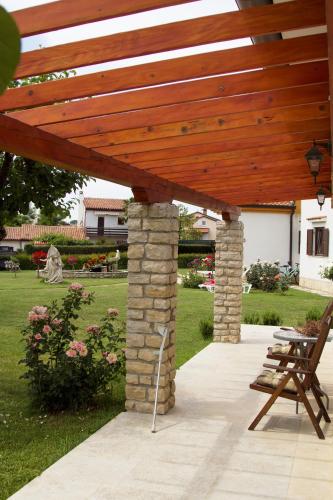 陽台/露台, Holiday Home Linet in 馮塔納