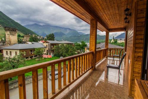 Kilátás, Hotel Svanseti in Mestia