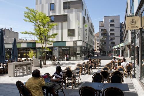 ห้องอาหาร, กองปานีล อานเนอมาซ เซ็นเตอร์ - การ์ (Campanile Annemasse Centre - Gare) in อานเนอมาส