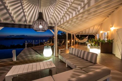 Balcony/terrace, Sunset Bay - villa de luxe avec magnifique vue Ilets Pigeon in Bouillante