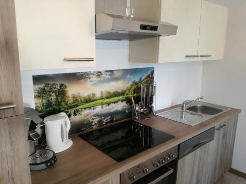 кухня, Appartement Ferienhaus Sonnenhain in Schönau An Der Triesting
