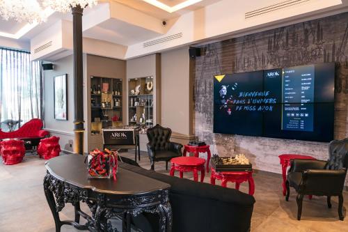 Aufenthaltsraum/TV-Zimmer, Hotel Arok in Straßburg