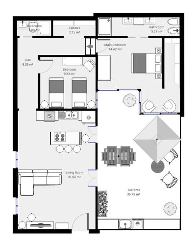DeCharme apartment with terrace in Monti, Rzym (zdjęcie 7)
