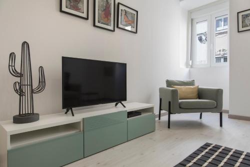 Principe Real: Elegant flat with terrace