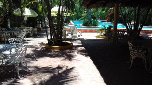 餐廳, Hotel Playa Azul in 藍色海灘-米卻肯