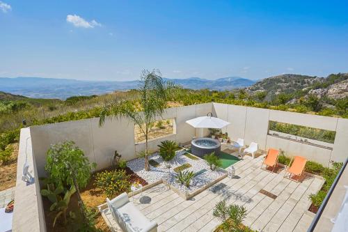 Villa Bonifato vista sulle campagne e sul mare siciliano alloggio per uso turistico