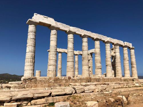 아나비소스 Seaview 2nd flr. apt. next to the beach, wifi,a/c,p/c media. 4성급 싱글룸 전망