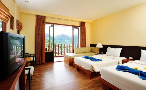 Chambre double avec 1 ou 2 lits, deluxe, vue sur la mer
