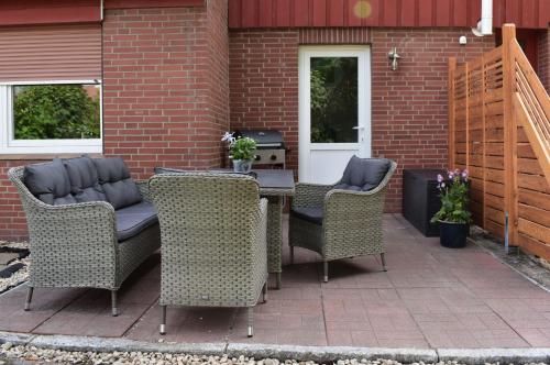 Balkons/terase, Ferienwohnung Osteland in Neuhaus (Oste)