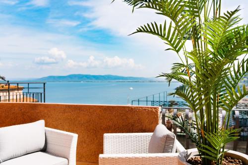 ระเบียง/ชานเรือน, Bike & Boat Argentario Hotel in ปอร์โต ซันโต สเตฟาโน