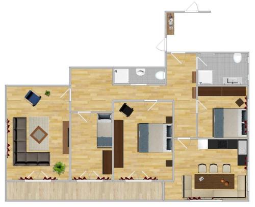 Three-Bedroom Apartment