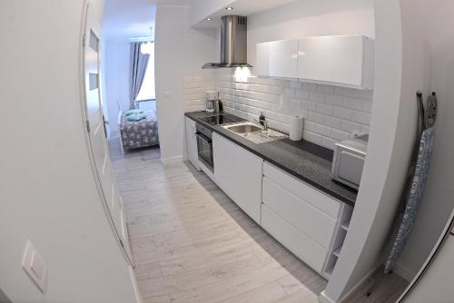 廚房, Apartamenty Zamkowa in 耶萊尼亞古拉市中心