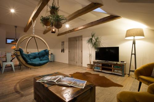 Old Town Boho-Chic Attic with Hanging Chair - image 2