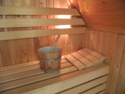 Szauna, B&B Landgoed Sonneborghe in Kollumerland en Nieuwkruisland