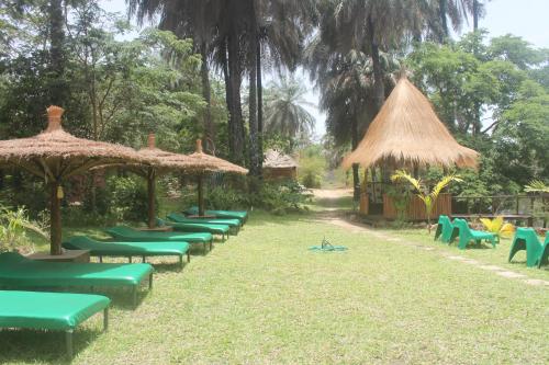 Garden, AbCa's Creek Lodge in Bintang