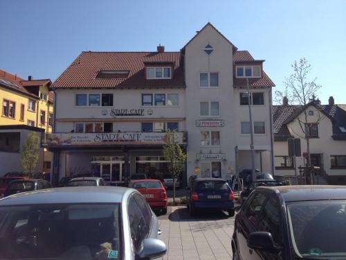 Entrance, StadtCafe Pension in Grunstadt