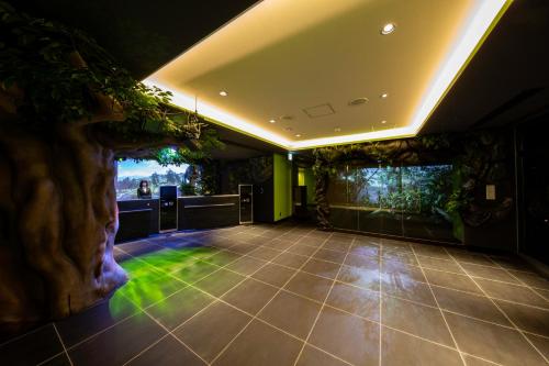 Előcsarnok, Henn na Hotel Tokyo Haneda in Haneda nemzetközi repülőtér