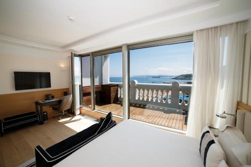 Chambre double, vue sur la mer, terrasse