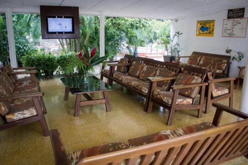大堂, Hotel Playa Azul in 藍色海灘-米卻肯