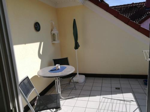 Balcony/terrace, 2-Zimmer Ferienwohnung im Zentrum von Binz in Ostseebad Binz