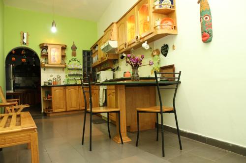 Kitchen, Breeze of Paradise Hotel in Nugegoda Area