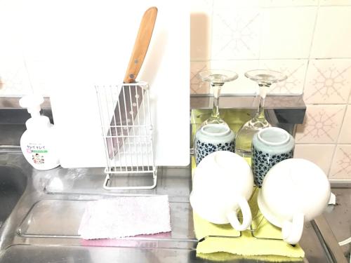 Kitchen, COCOSTAY Felice ココステイ フェリーチェ in Hiroshima