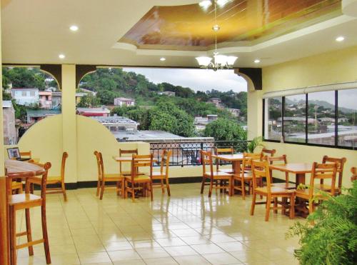 餐厅, Hotel Palmeras de Elim in 马塔加尔帕