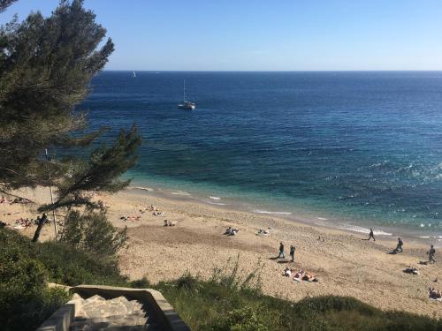 **** Beau T2 de 40 m2, jardin de 70m2, au calme, à 50 mètres de la plage