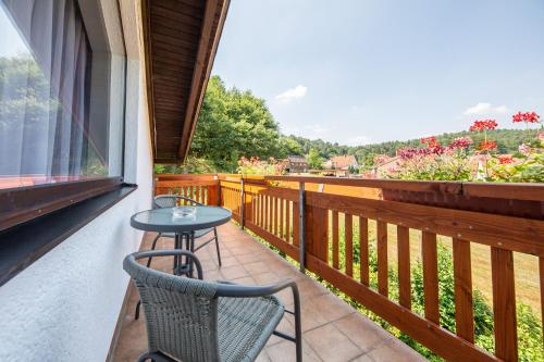 Erkély/terasz, Hotel Restaurant Haus Waldesruh in Eppenbrunn