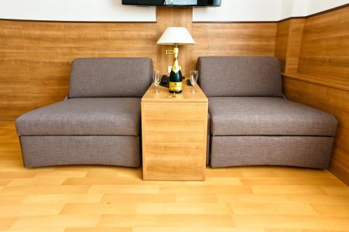 Doppelzimmer, familien, komfort, stadtblick