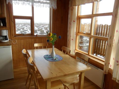 Kitchen, Ekra Cottages in Egilsstadir