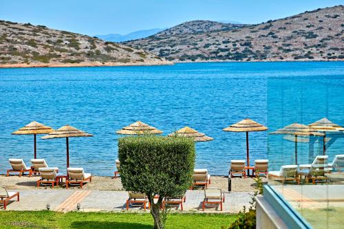 Elounda Seafront Villa, Private Heated Pool & Sea View