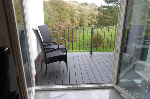 Erkély/terasz, Ferienwohnung am Grölisbach (Ferienwohnung am Grolisbach) in Roetgen