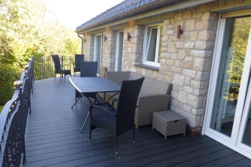 Erkély/terasz, Ferienwohnung am Grölisbach (Ferienwohnung am Grolisbach) in Roetgen