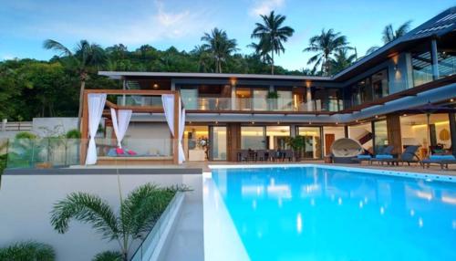 9 Bedroom Sea Blue View Villa - 5 Star with Staff SDV080A-By Samui Dream Villas - 수영장
