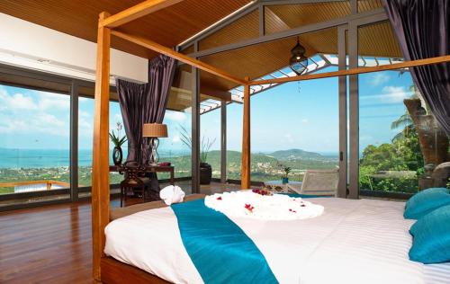 9 Bedroom Sea Blue View Villa - 5 Star with Staff SDV080A-By Samui Dream Villas