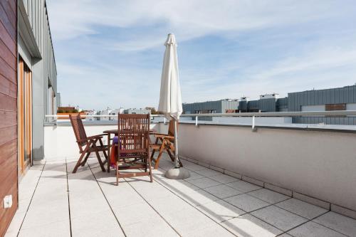 Varanda/terraço, Apartments Swinoujscie Center II by Noclegi Renters in Swinoujscie City Center