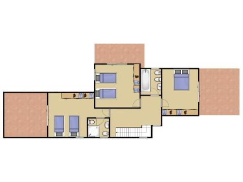  Correeira Villa Sleeps 8 Pool Air Con WiFi in Brejos