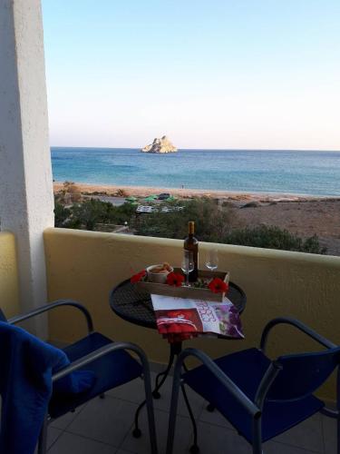 Balcony/terrace, Akti Rooms in Lefki