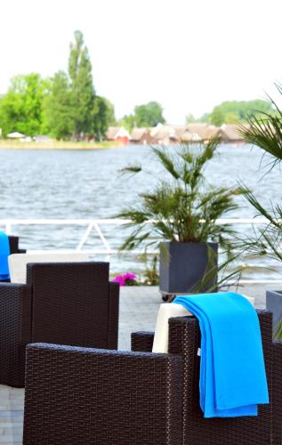 Erkély/terasz, Hotel Muritzterrasse in Robel/Muritz