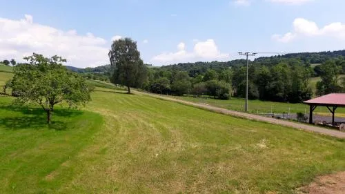 Ferienwohung mit Blick auf die Pferdekoppel in Schotten, Deutschland