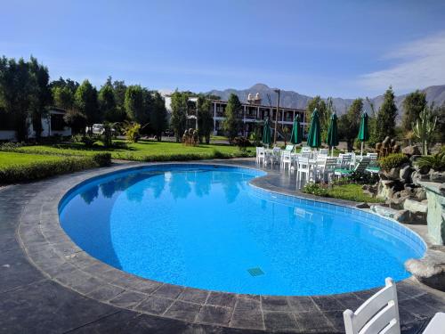 泳池, 納斯卡綠洲鄉村民宿 (Casa Hacienda Nasca Oasis) in 潘帕德奇奎里羅