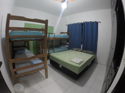 1 double bed, 4 bunk beds