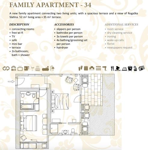 Two-Bedroom Apartment with Terrace and Sauna